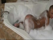 Rub a dub dub Kendra is in the tub. Watch this busty blonde get nice and wet