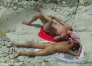 Real Couple On A Beach