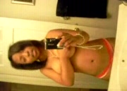 Ebony Chick Holding Her Boobs
