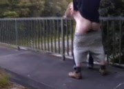 Girlfriend Gives a Blowjob Above the Highway