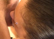 Punk Girl In Fishnet Suit Sucking Cock