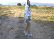 Emily Getting Topless On Beach