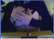 Cam girl showing her goods