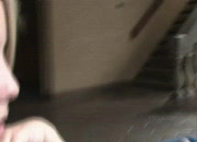 FTV Sara panty stuffing outdoors