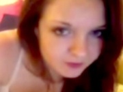 Pretty redhead girl Alicia Love gets naughty on her webcam