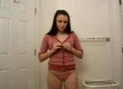 Hot Webcam Teen Strips In Bathroom