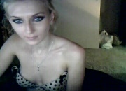Hot Webcam Girl Shows Off Body & Sucks Dick