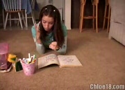 Chloe Using A Marker